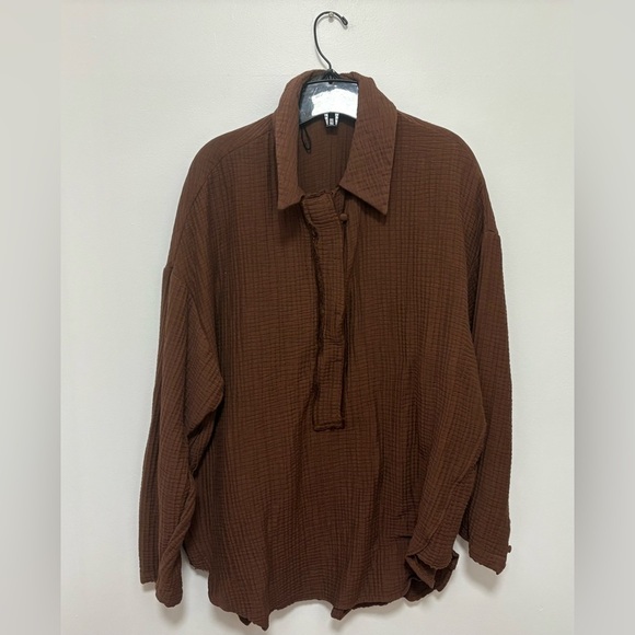 Gorgeous Brown Zara Top - Picture 1 of 3
